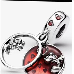 Mickey And Minnie Bracelet Charm