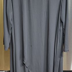 Basic Gray Kaftan Dress