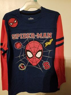 Big Boys Long Sleeved Siderman Shirt