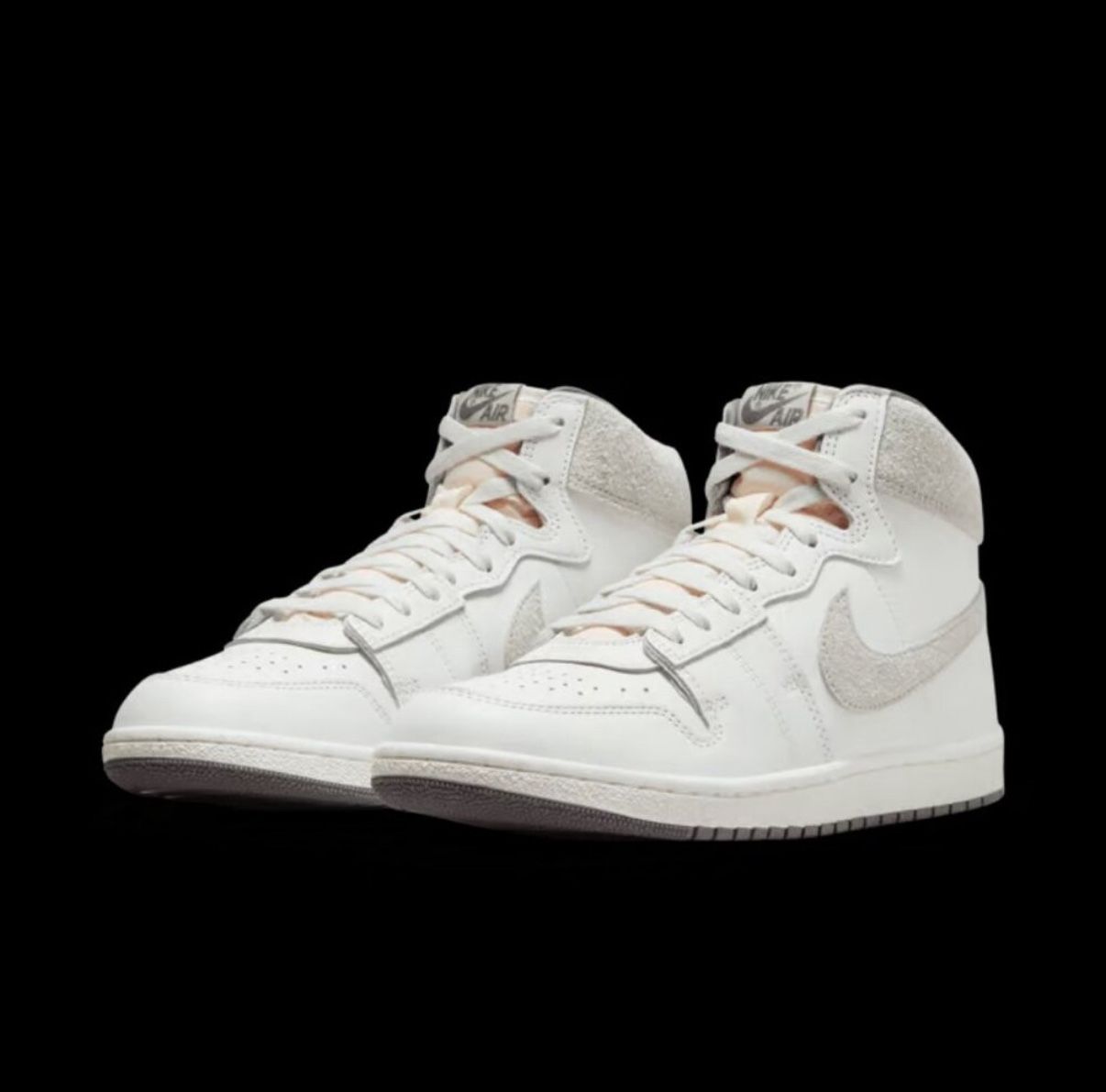 Jordan Air Ship PE SP Men's Sz 12 White Grey Leather Athletic Shoes DZ3497 100