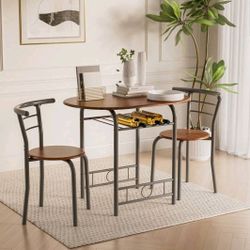 Brand New Comlact Dining Table With 2 Chairs