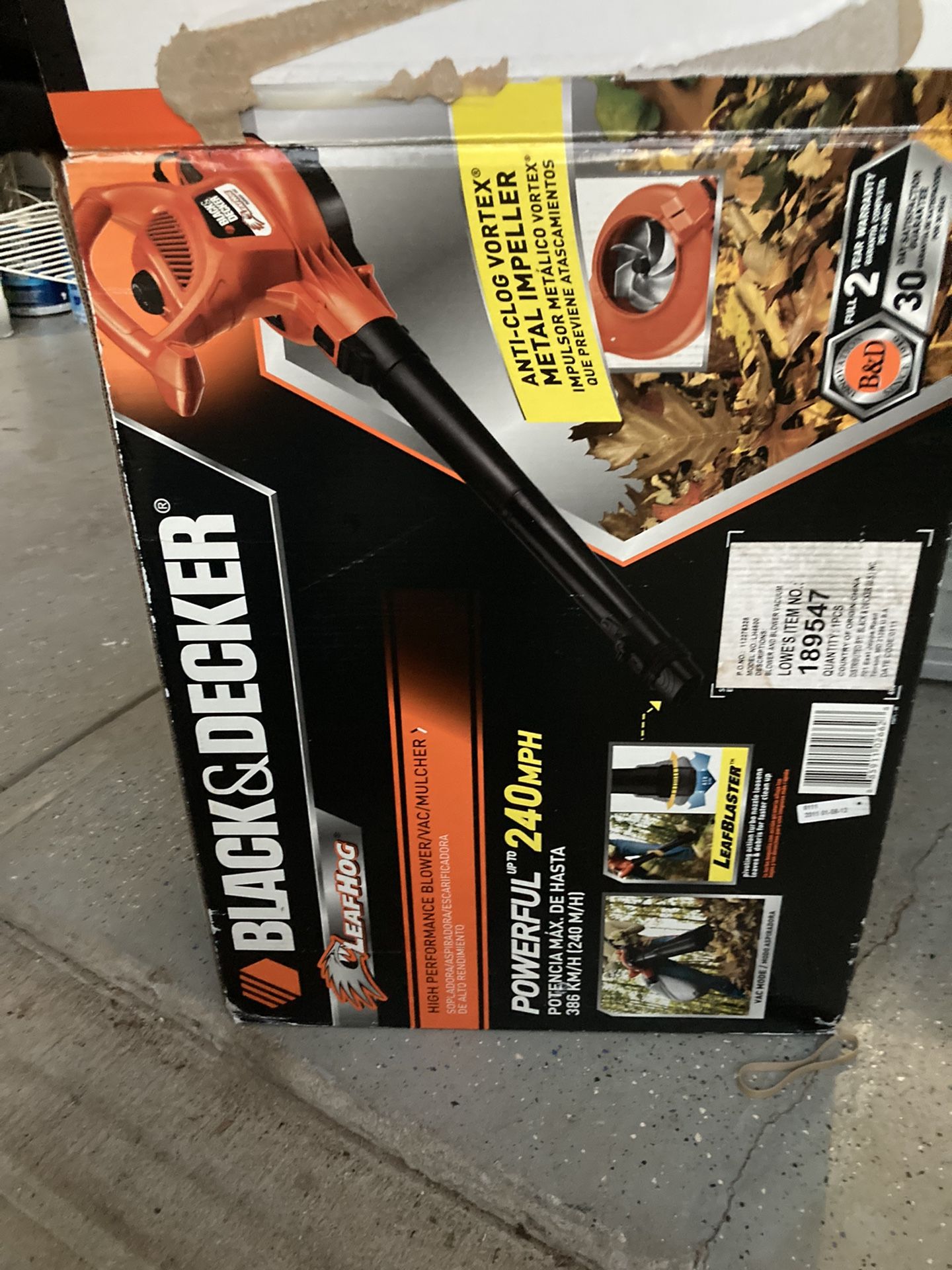 Black And Decker Leaf hig Attachments