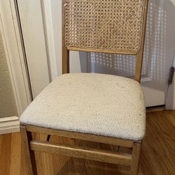 STAKMORE FOLDING CHAIR Cane Back and Wood  Great Condition Mid Century Modern Single Foldable