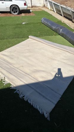 Wool cream beige rug