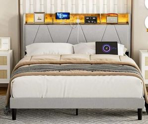 Brand New Queen Bed Frame With 12” Mattress Included $390 - Same Day Delivery Available - Hablo Espanol 