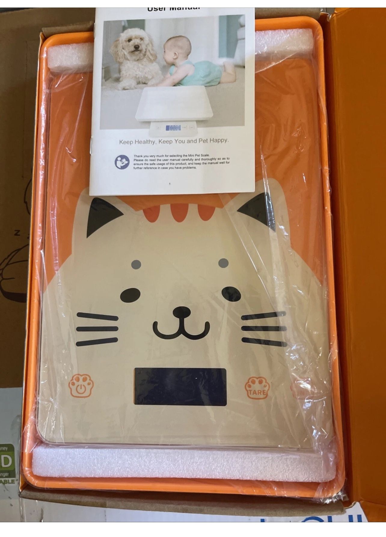 ICARE-PET Smart Digital Scale Orange Max 15kg