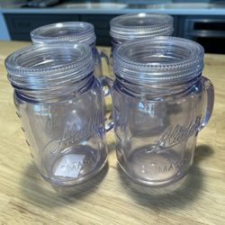 Double Walled Acrylic Mason Jugs