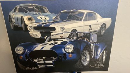 Canvas painting and sighed by Carrow  Shelby