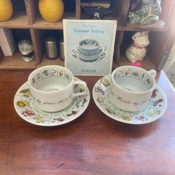Vintage Fortune Teller Astrology Teacup And Saucers $30 Each 
