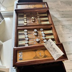 Vintage Franklin Mint Excalibur Backgammon Set 1986 Limited Edition Complete