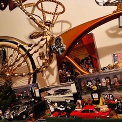Custom Gold Lowrider Bike