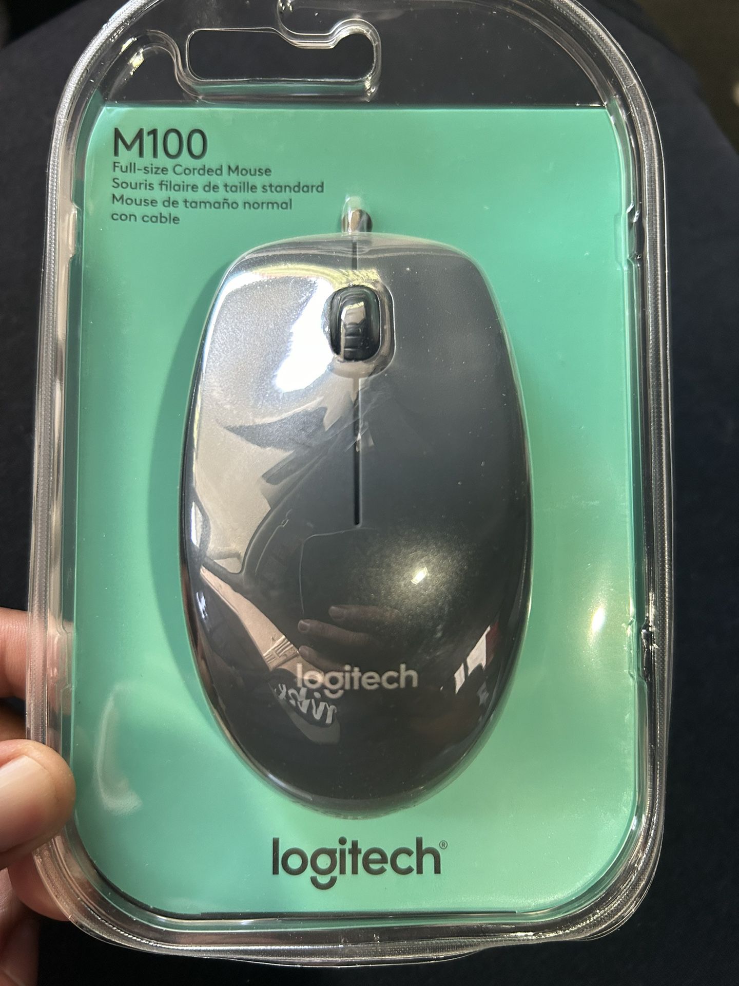 logitec mouse wired m100