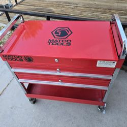 Matco Service Cart SP8320 Red with Added Extra Locking Drawer 