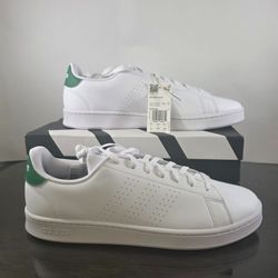 Adidas Advantage White Green Classic Sneakers Men's Size 14 New In Box GZ5300