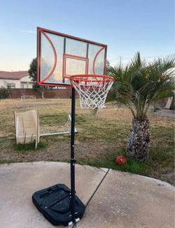 Adjustable Basketball Hoop for Kids, Teens & Adults, 3.3 to 10 feet Height, Portable with 2 Wheels,