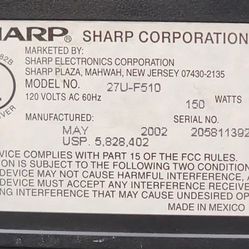 27" CRT Flat screen color retro gaming television model 2002