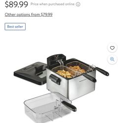 Hamilton Beach 3 Basket Fryer 