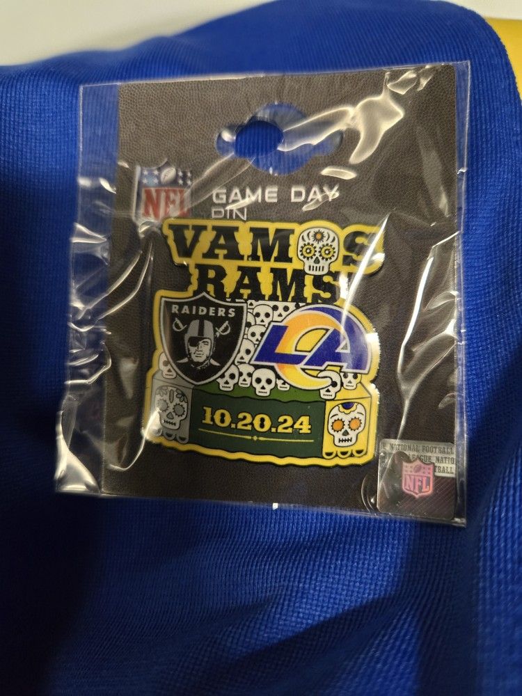 NFL Rams VS Raiders 2024 Season Game Pin
