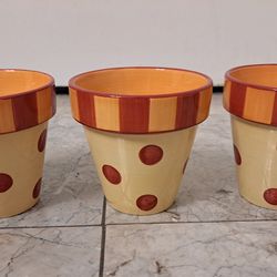 Siena Polka Dot Flower Pots by Southern Living at Home
