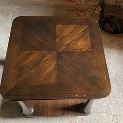 Wooden End Table