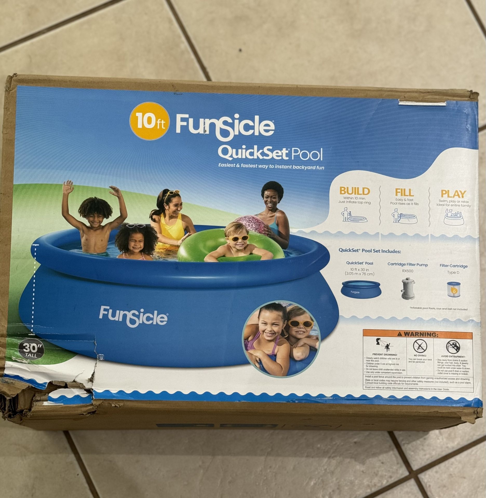 Funsicle 10 ft QuickSet Pool