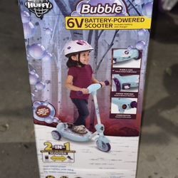 Huffy Disney Frozen 3-Wheel 6V Electric Bubble Scooter