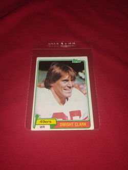 Vintage Old 1981 Dwight Clark Football Card - Topps #422 - San Francisco 49ers
