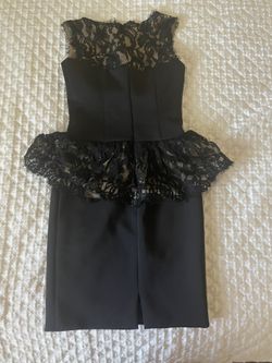 Jovani Black Peplum Dress 