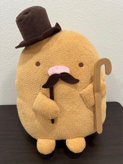 San-X Summiko Gurashi Tonkatsu with Hat and Cane 14” Plush