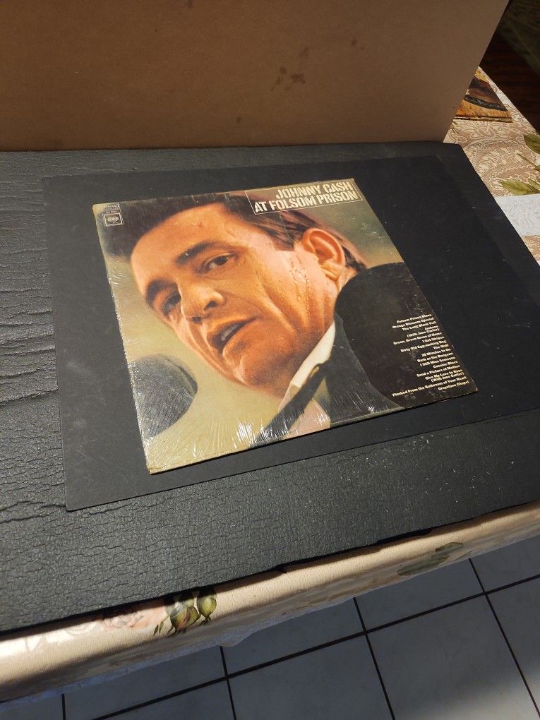 Vintage Lp Johnny Cash At Folsom Prison