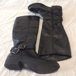 JustFab Russo Women's Black Boots Size 8.5 Good Used Condition