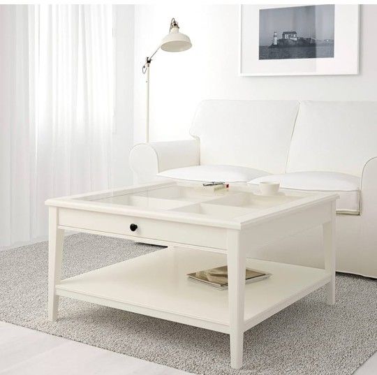 COFFEE TABLE BY IKEA LIATORP WHITE