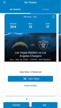 Chargers vs Raiders