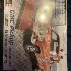Plastic GMC Pickup Truck With Snow Plow