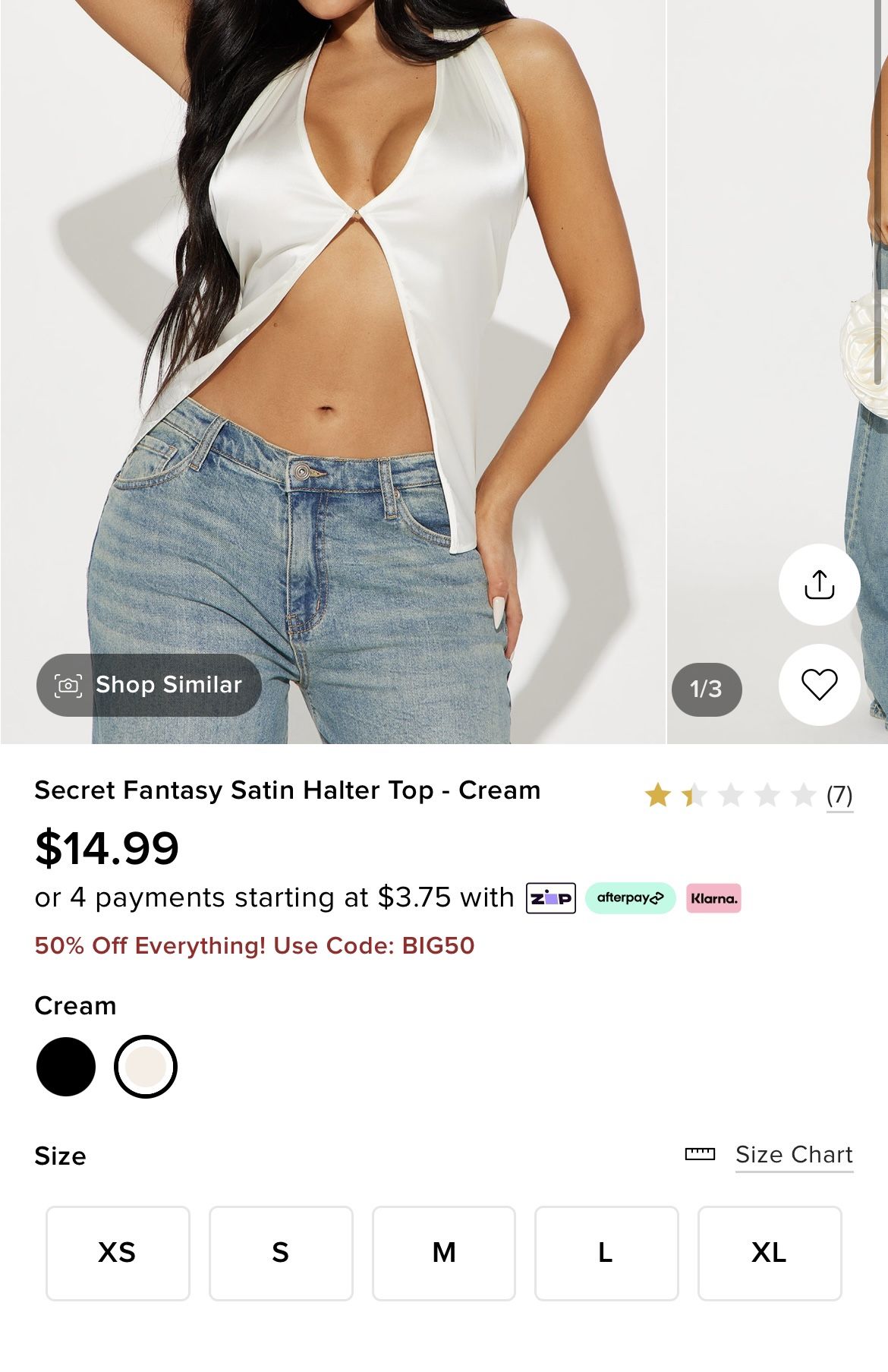 Satin Halter Top
