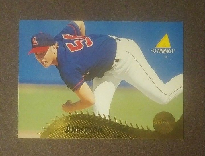 1995 Pinnacle Brian Anderson California Angels #181 Baseball Card Collectible Sports MLB Trading Major League