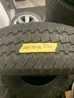 265/75/16 mud all terrain tire