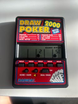 Draw Poker 1st gen video game