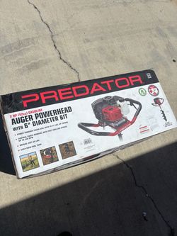 Predator Auger Powerhead with 6” diameter bit