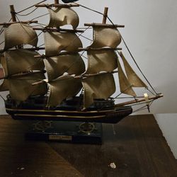 Vintage Cutty Sark 1869 Ship Model 12” Nautical Decor Handmade Sea Folk Art