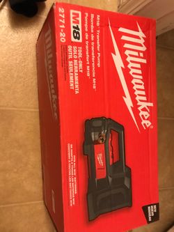Milwaukee transfer pump