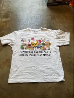 Uniqlo UT x Cactus Plant Flea Market x SpongeBob SquarePants Graphic Tee White Size S