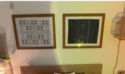 Tribal Pattern Wall Art Set of 2