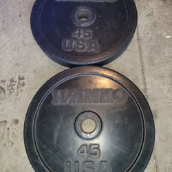 Olympic Bumper Plates-45lbs Cash or Zelle