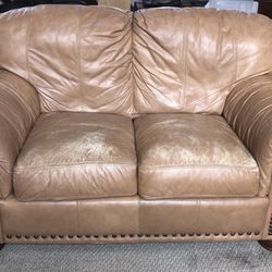 FREE Leather Loveseat 36”H x 67”L x 24”D