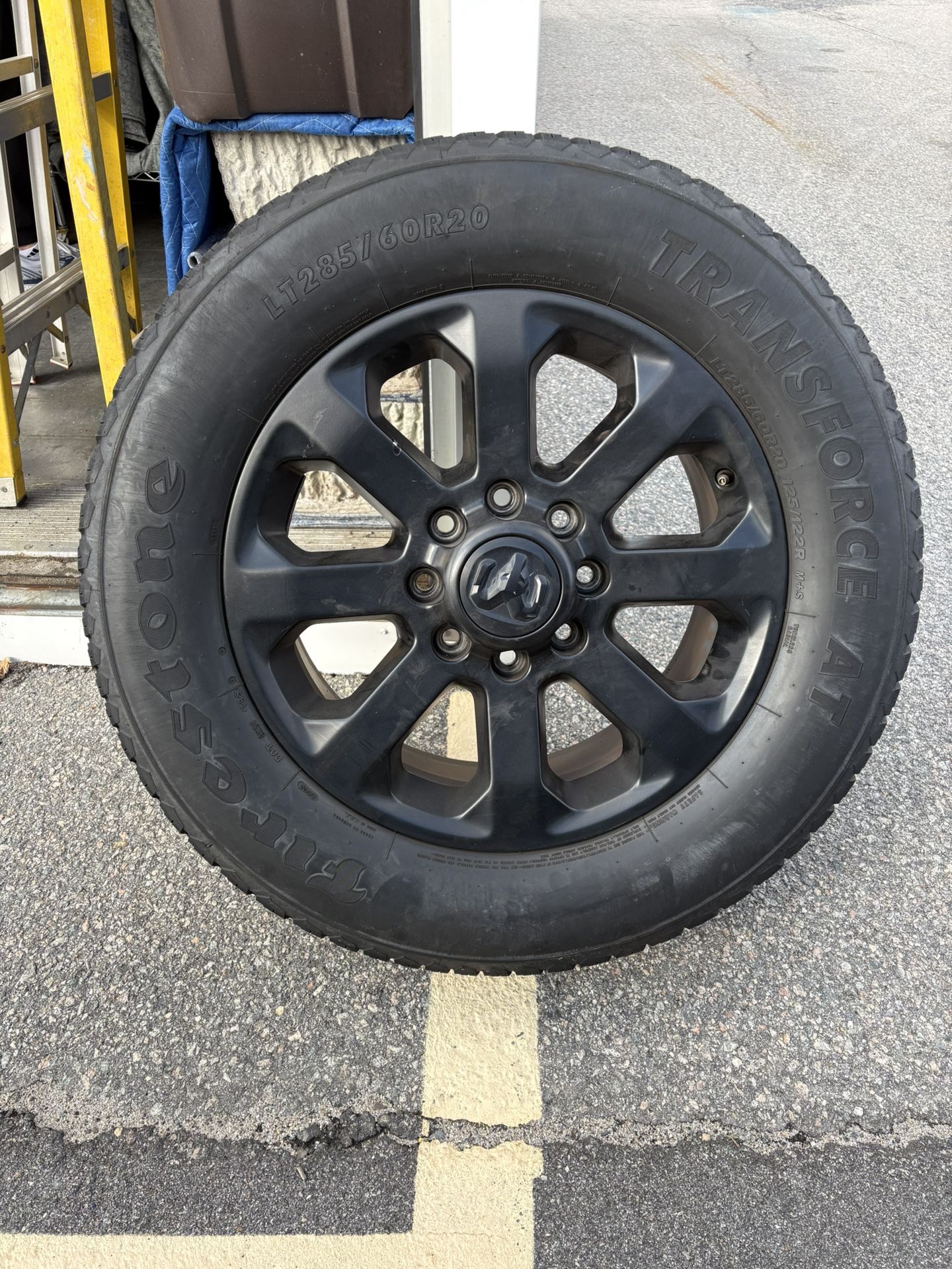 20” Wheel + Firestone LT285 60R20 Tire 8-Lug 