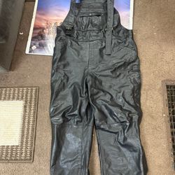 Leather Overalls Men’s Clothing 
