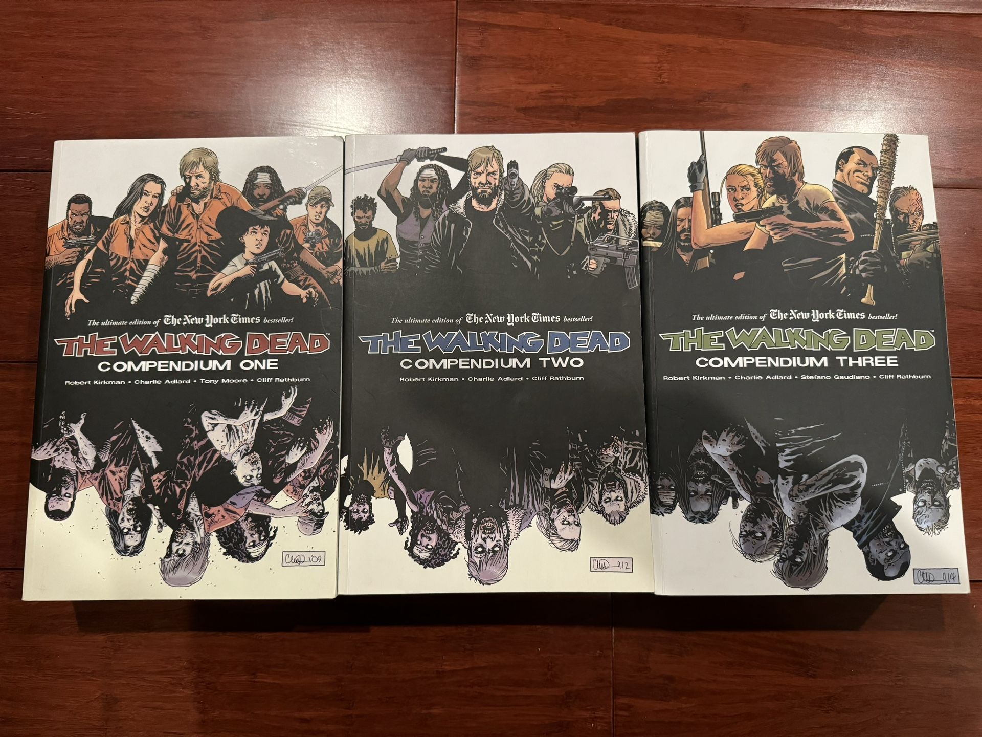 The Walking Dead Comics Compendium 1 2 & 3 Robert Kirkman Soft Cover Lot $25 each or all 3 for $60 or best offer!