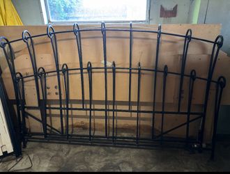 King Iron Head And Foot Board