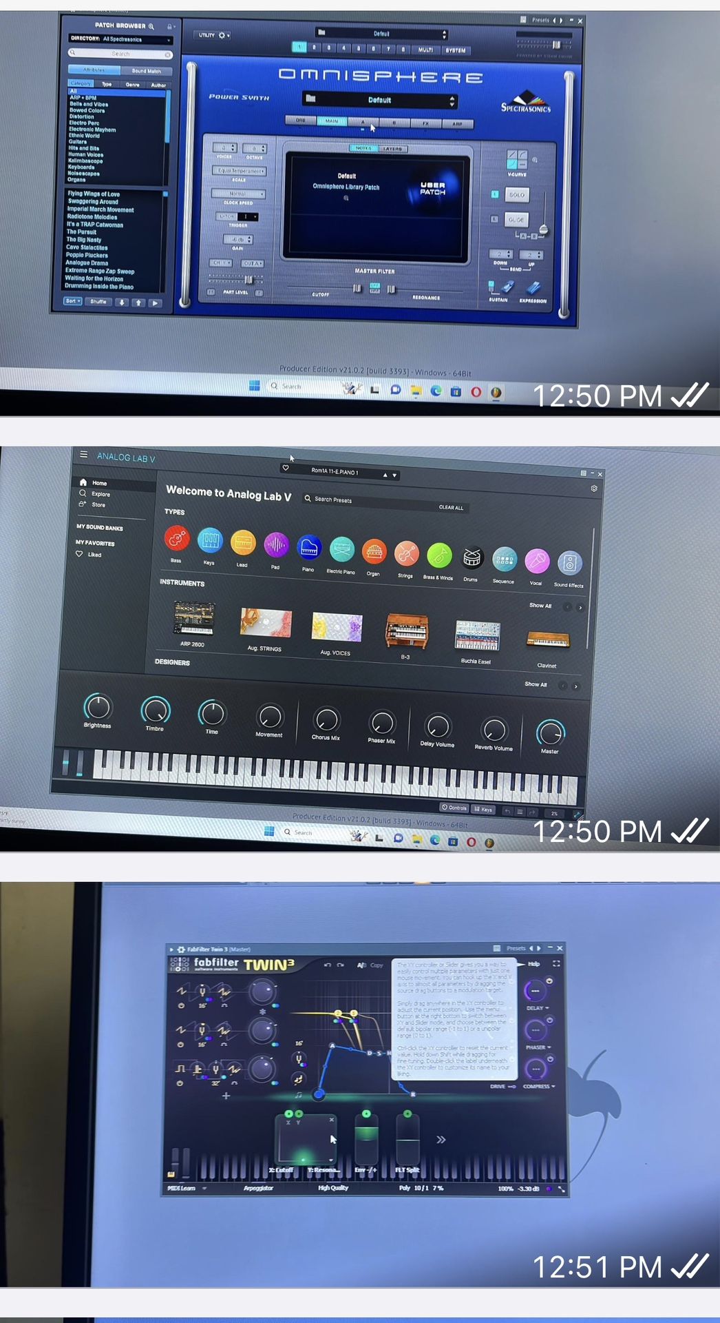 Waves Mercury Complete Bundle, Fl studio 21, Spectroscopic Omnisphere 2.2, Valhalla Vintage Bundle , Fab Filter Vst, Protools 12.5 HD